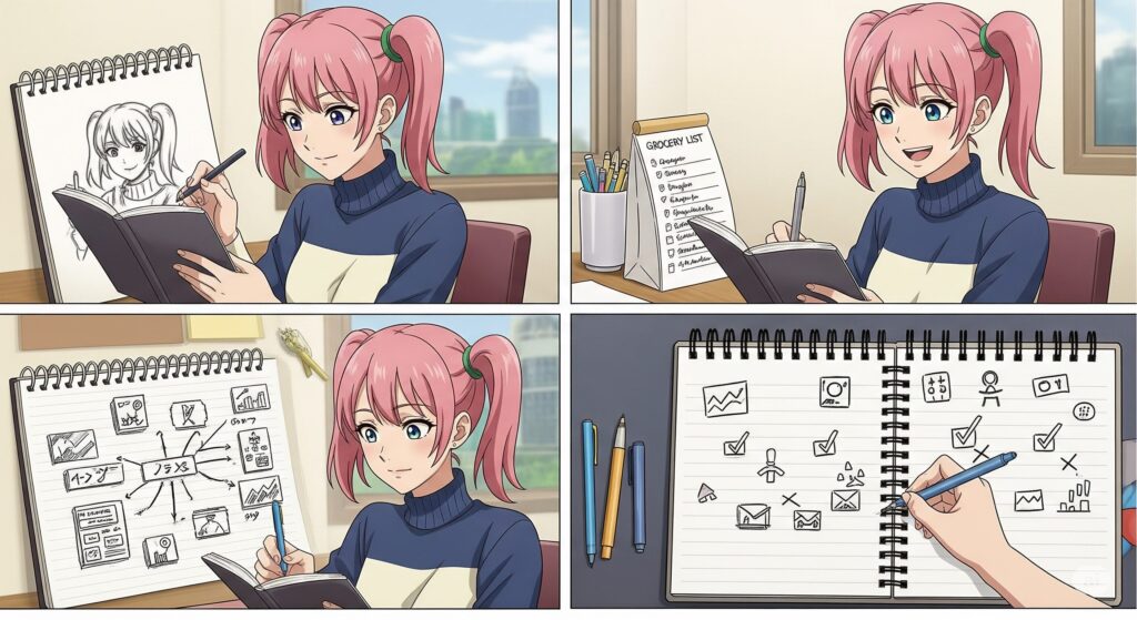 アイデアが広がるノートの便利な使い道